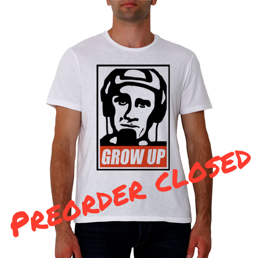 ZEDUCATION "GROW UP" TEE.  Pre-order lasts one week only!